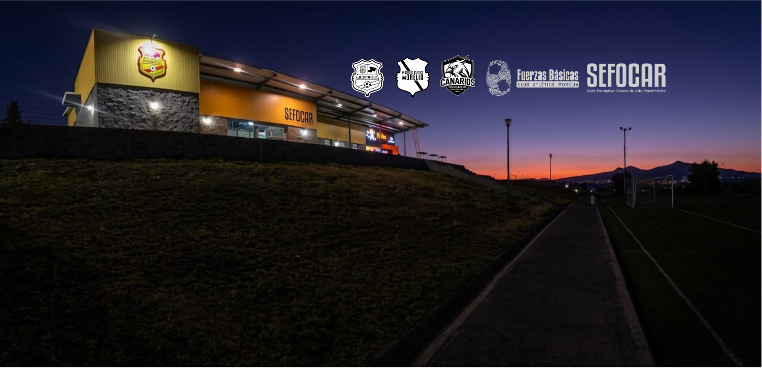 Instalaciones de SEFOCAR al atardecer, sede formativa del Club Atlético Morelia